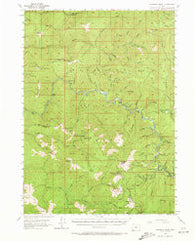 Pearsoll Peak Oregon Historical topographic map, 1:62500 scale, 15 X 15 Minute, Year 1954