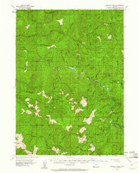Pearsoll Peak Oregon Historical topographic map, 1:62500 scale, 15 X 15 Minute, Year 1954