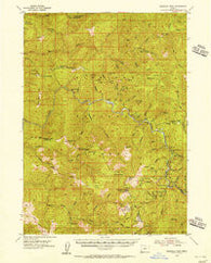 Pearsoll Peak Oregon Historical topographic map, 1:62500 scale, 15 X 15 Minute, Year 1954