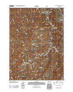 Pearsoll Peak Oregon Historical topographic map, 1:24000 scale, 7.5 X 7.5 Minute, Year 2011