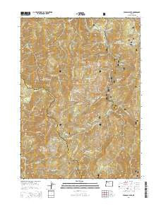 Pearsoll Peak Oregon Current topographic map, 1:24000 scale, 7.5 X 7.5 Minute, Year 2014