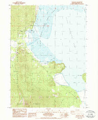 Pelican Bay Oregon Historical topographic map, 1:24000 scale, 7.5 X 7.5 Minute, Year 1985
