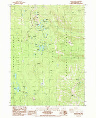 Pelican Butte Oregon Historical topographic map, 1:24000 scale, 7.5 X 7.5 Minute, Year 1985