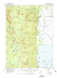 Pelican Butte Oregon Historical topographic map, 1:62500 scale, 15 X 15 Minute, Year 1955