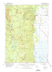 Pelican Butte Oregon Historical topographic map, 1:62500 scale, 15 X 15 Minute, Year 1955