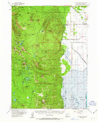 Pelican Butte Oregon Historical topographic map, 1:62500 scale, 15 X 15 Minute, Year 1955