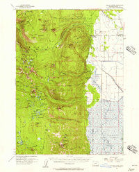 Pelican Butte Oregon Historical topographic map, 1:62500 scale, 15 X 15 Minute, Year 1955