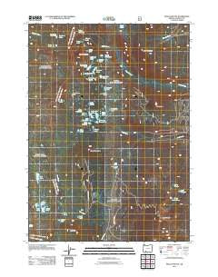 Pelican Butte Oregon Historical topographic map, 1:24000 scale, 7.5 X 7.5 Minute, Year 2011