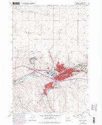 Pendleton Oregon Historical topographic map, 1:24000 scale, 7.5 X 7.5 Minute, Year 1966