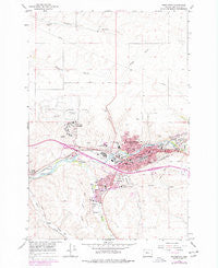 Pendleton Oregon Historical topographic map, 1:24000 scale, 7.5 X 7.5 Minute, Year 1966