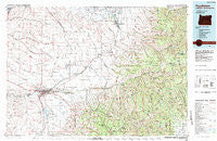 Pendleton Oregon Historical topographic map, 1:100000 scale, 30 X 60 Minute, Year 1983