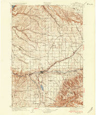 Pendleton Oregon Historical topographic map, 1:125000 scale, 30 X 30 Minute, Year 1935