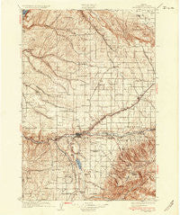 Pendleton Oregon Historical topographic map, 1:125000 scale, 30 X 30 Minute, Year 1935