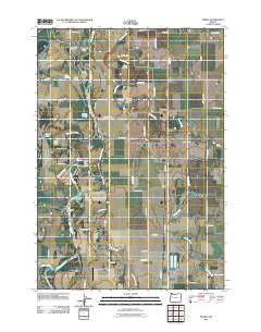 Peoria Oregon Historical topographic map, 1:24000 scale, 7.5 X 7.5 Minute, Year 2011