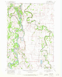 Peoria Oregon Historical topographic map, 1:24000 scale, 7.5 X 7.5 Minute, Year 1969