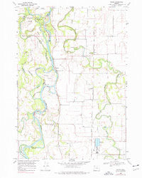 Peoria Oregon Historical topographic map, 1:24000 scale, 7.5 X 7.5 Minute, Year 1969