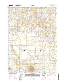 Peters Creek Sink Oregon Current topographic map, 1:24000 scale, 7.5 X 7.5 Minute, Year 2014