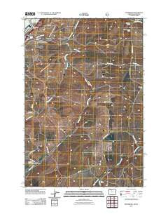 Petersburg Oregon Historical topographic map, 1:24000 scale, 7.5 X 7.5 Minute, Year 2011
