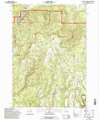Peterson Point Oregon Historical topographic map, 1:24000 scale, 7.5 X 7.5 Minute, Year 1992