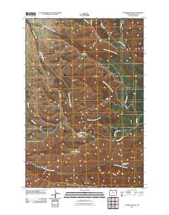 Peterson Ridge Oregon Historical topographic map, 1:24000 scale, 7.5 X 7.5 Minute, Year 2011