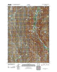 Petes Mountain Oregon Historical topographic map, 1:24000 scale, 7.5 X 7.5 Minute, Year 2011