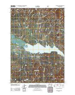 Phillips Lake Oregon Historical topographic map, 1:24000 scale, 7.5 X 7.5 Minute, Year 2011