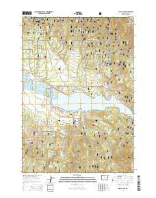 Phillips Lake Oregon Current topographic map, 1:24000 scale, 7.5 X 7.5 Minute, Year 2014