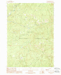 Pickett Butte Oregon Historical topographic map, 1:24000 scale, 7.5 X 7.5 Minute, Year 1989