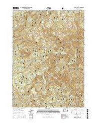 Pickett Butte Oregon Current topographic map, 1:24000 scale, 7.5 X 7.5 Minute, Year 2014