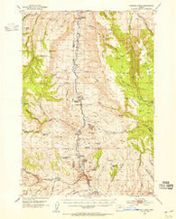Picture Oregon Historical topographic map, 1:62500 scale, 15 X 15 Minute, Year 1953