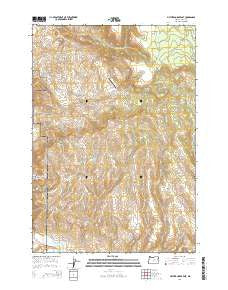 Picture Gorge East Oregon Current topographic map, 1:24000 scale, 7.5 X 7.5 Minute, Year 2014