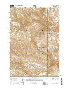 Picture Gorge West Oregon Current topographic map, 1:24000 scale, 7.5 X 7.5 Minute, Year 2014