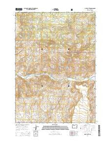 Pilot Butte Oregon Current topographic map, 1:24000 scale, 7.5 X 7.5 Minute, Year 2014