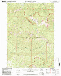 Pine Creek Mountain Oregon Historical topographic map, 1:24000 scale, 7.5 X 7.5 Minute, Year 1998