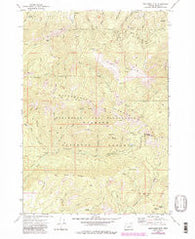 Pine Creek Mtn Oregon Historical topographic map, 1:24000 scale, 7.5 X 7.5 Minute, Year 1972