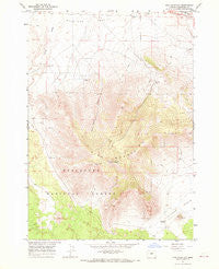 Pine Mountain Oregon Historical topographic map, 1:24000 scale, 7.5 X 7.5 Minute, Year 1967