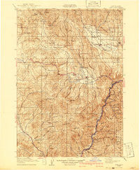 Pine Oregon Historical topographic map, 1:125000 scale, 30 X 30 Minute, Year 1915