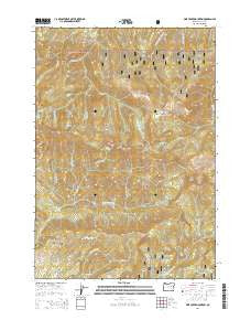 Pine Creek Mountain Oregon Current topographic map, 1:24000 scale, 7.5 X 7.5 Minute, Year 2014