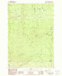 Pinhead Buttes Oregon Historical topographic map, 1:24000 scale, 7.5 X 7.5 Minute, Year 1986