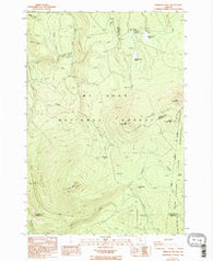 Pinhead Buttes Oregon Historical topographic map, 1:24000 scale, 7.5 X 7.5 Minute, Year 1986