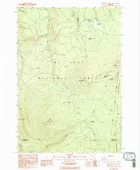 Pinhead Buttes Oregon Historical topographic map, 1:24000 scale, 7.5 X 7.5 Minute, Year 1986