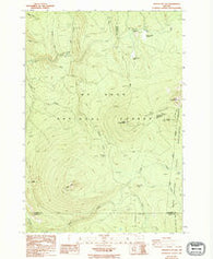 Pinhead Buttes Oregon Historical topographic map, 1:24000 scale, 7.5 X 7.5 Minute, Year 1986