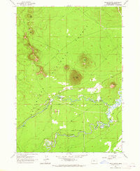 Pistol Butte Oregon Historical topographic map, 1:24000 scale, 7.5 X 7.5 Minute, Year 1963