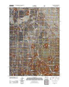 Plot Butte Oregon Historical topographic map, 1:24000 scale, 7.5 X 7.5 Minute, Year 2011