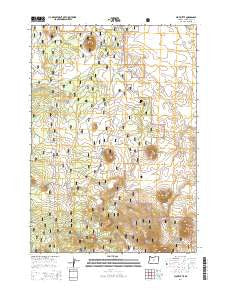 Plot Butte Oregon Current topographic map, 1:24000 scale, 7.5 X 7.5 Minute, Year 2014
