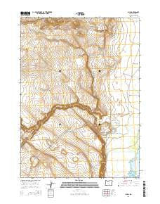Plush Oregon Current topographic map, 1:24000 scale, 7.5 X 7.5 Minute, Year 2014