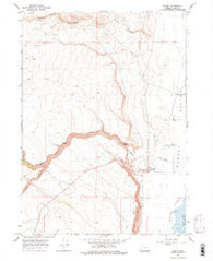 Plush Oregon Historical topographic map, 1:24000 scale, 7.5 X 7.5 Minute, Year 1967