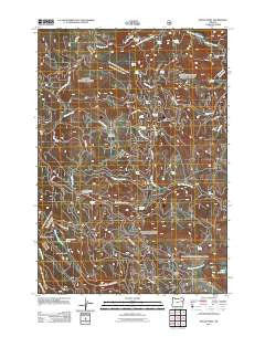 Pogue Point Oregon Historical topographic map, 1:24000 scale, 7.5 X 7.5 Minute, Year 2011