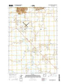 Poison Creek Slough Oregon Current topographic map, 1:24000 scale, 7.5 X 7.5 Minute, Year 2014