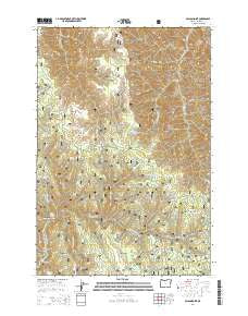 Poison Point Oregon Current topographic map, 1:24000 scale, 7.5 X 7.5 Minute, Year 2014